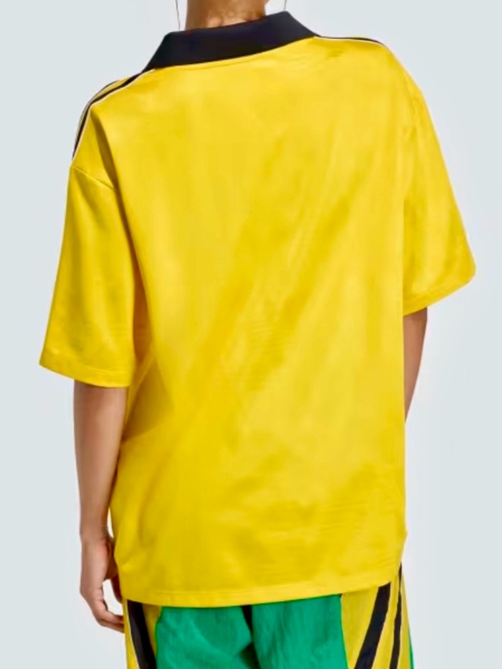 adidas FOOTBALL JERSEY SPONSOR Yellow and Black ESPN Graphic Soccer Jersey - Picture 4 of 8